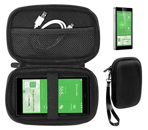 CaseSack Case for GlocalMe G4 Pro 4G LTE, G3 4G LTE Mobile Hotspot, mesh Pocket for Cord or Other Accessories