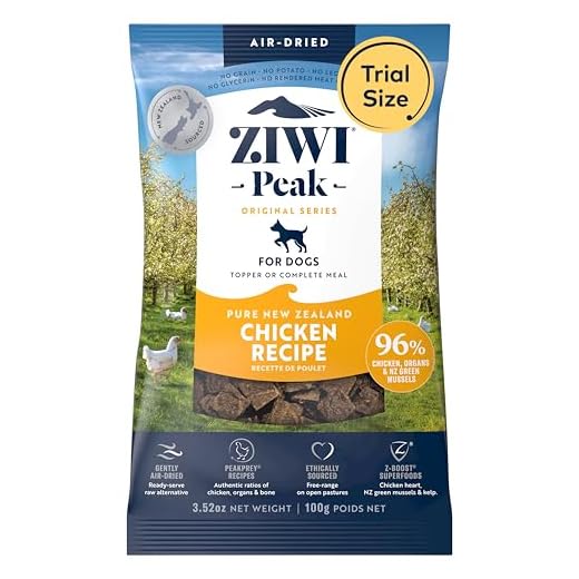 ZIWI Peak Air-Dried Dog Food – Chicken - All Natural, High Protein, Grain Free, Limited Ingredient w/Superfoods (3.5oz)