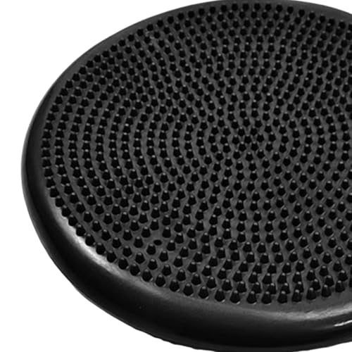 Balance Mat Flat Pad Wobble Cushion Stability Yoga Mat for Yoga Gymnastics Adults Sports, Black2