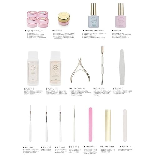 iro gel ジェルネイルキット スターターキット 初心者 iro gel イロジェル カラージェル 4色 + UV LED 36Wライト の商品画像 3