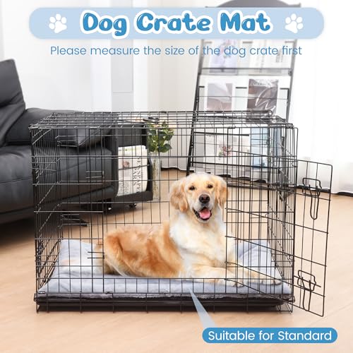 Baodan Hundebett Grosse Hunde Waschbar, 122x75 cm Hundekissen Flauschig mit rutschfeste Unterseite, XXL Hundebetten für Große Hunde, Grau