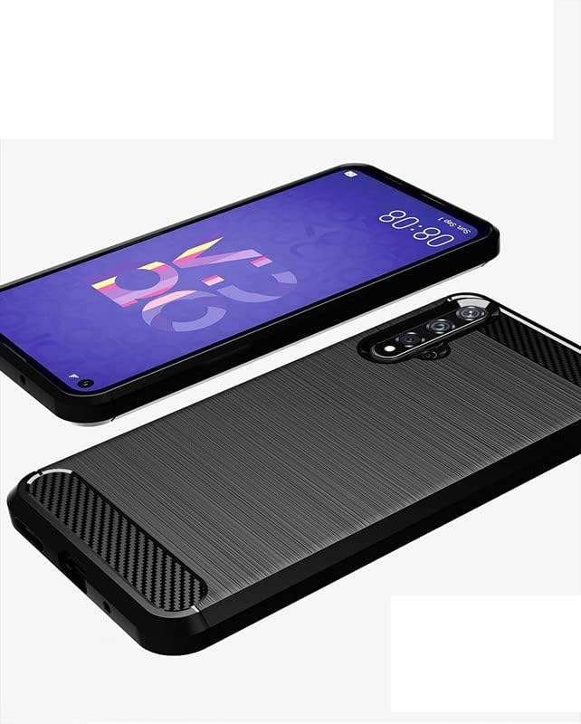 Image of Hybrid Carbon Fiber Back Case for Honor 20 / Huawei Nova 5T (Black)
