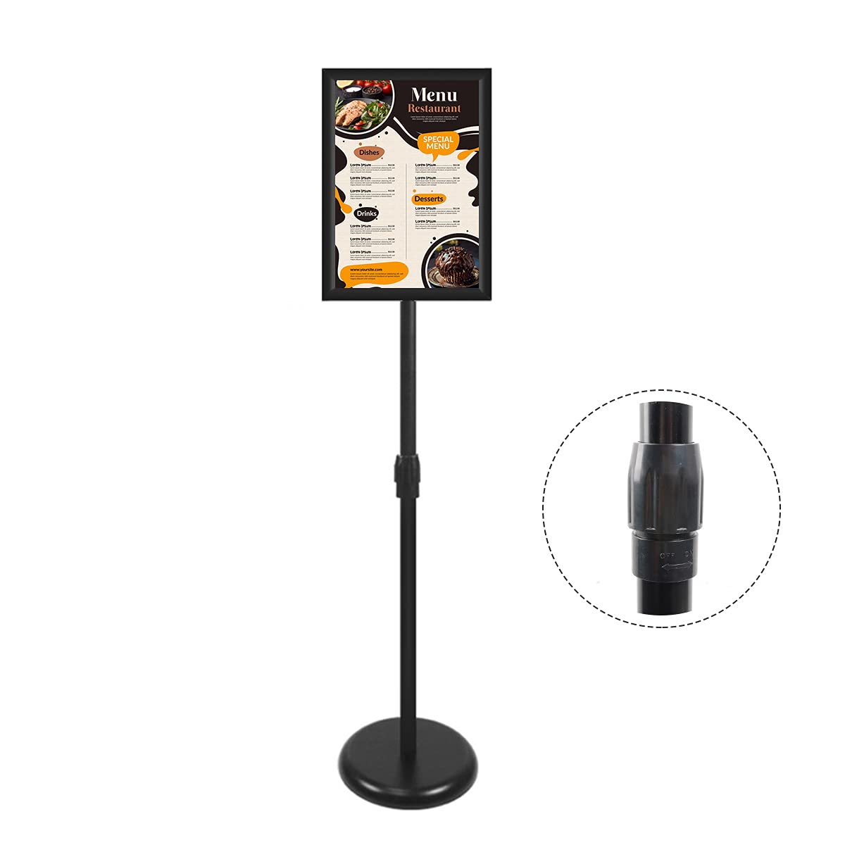 Buy Adjustable Poster Sign Stand,FloorStanding Sign Holder with Heavy
