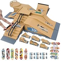 Gr8ware Mini Skateboards for Kid Finger Toy Skateboards Fingerskateboard Ramp Set Mini Finger Skateboards Finger Skate Boarding Kids Finger Training Props Finger Skateboards Fingerboard Gift for Kids