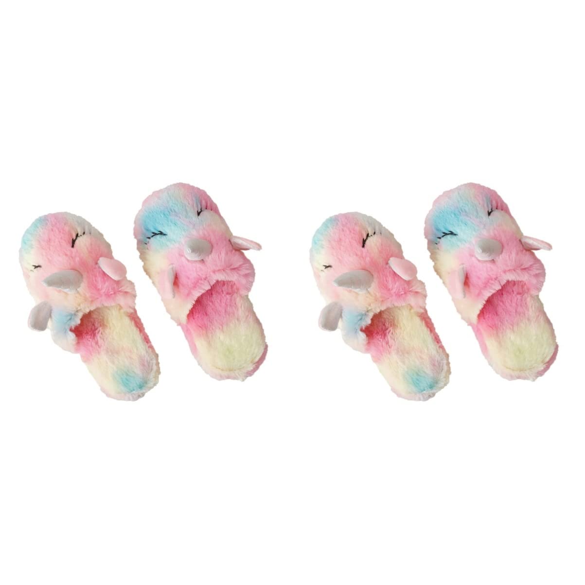 GALPADA 2 Pz Ciabatte in Cotone Unicorno Soffici Pantofole Per Ragazze Ciabatta Da Bambina Pantofole Per Bambini Morbide Invernali Per Bambini Ciabbatte Tromba Da Donna Morbido