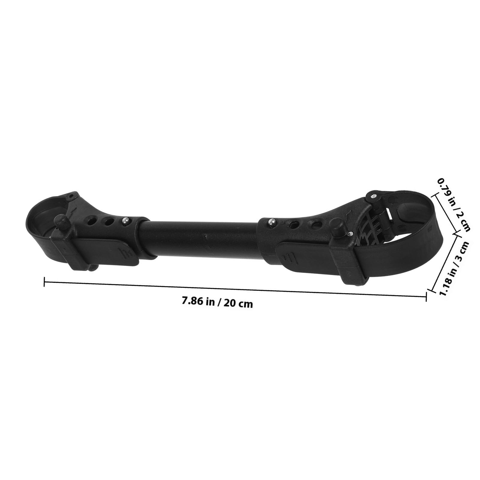 Connecteur pour Poussette Double 2 Pièces en Aluminium Noir Fixation Sécurisée pour Bébé Accessoire Pratique pour Attacher Deux Poussettes Ensemble Sorties en Extérieur