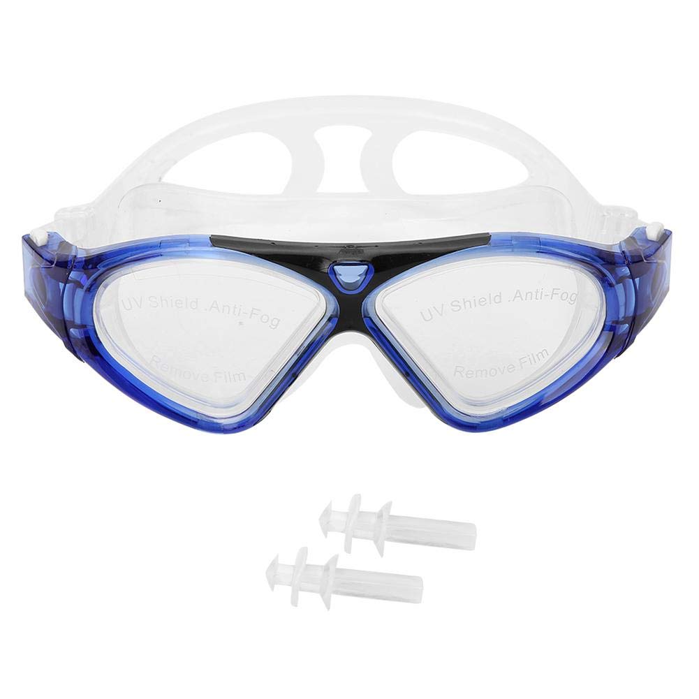 Xingwang ●𝐈𝐝𝐞𝐚 𝐆𝐢𝐟𝐭●Snorkeling Swim Glasses, Silicone Plastic Anti-Fog Adults Swim Goggles, 3 Colors Adults Large Frame 174g for Snorkeling Swimming Sports