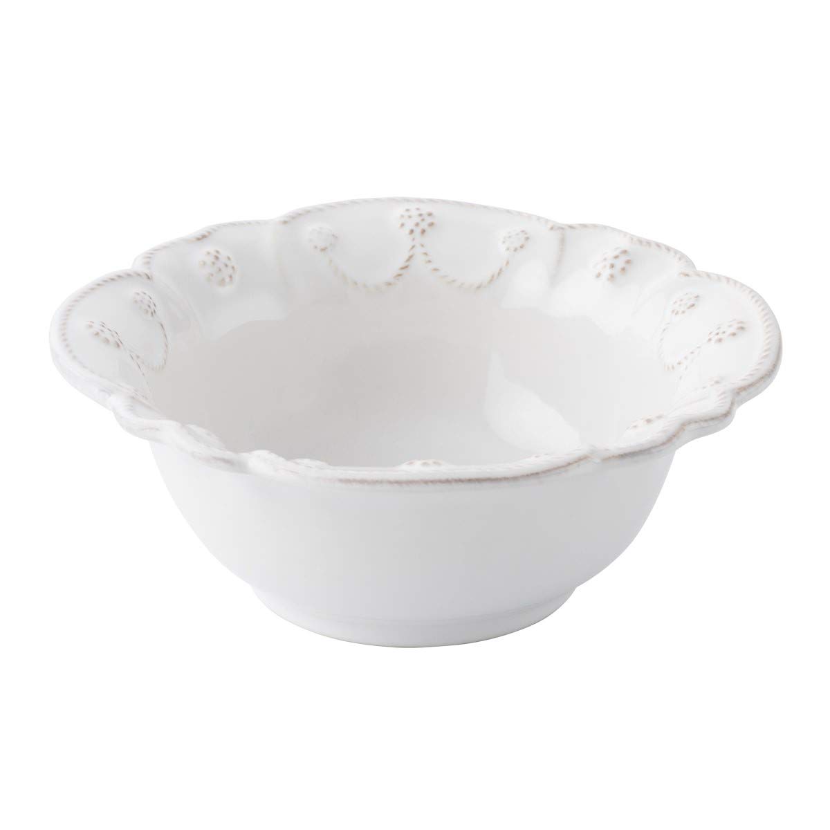 Juliska Jardins du Monde Cereal/Ice Cream Bowl - Whitewash