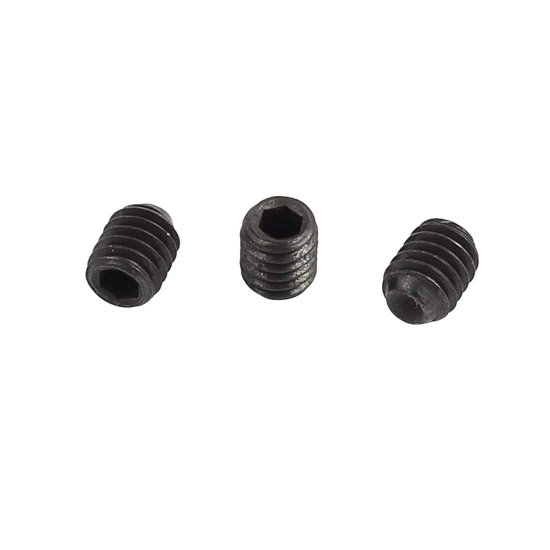 Lot De 20 Vis à Tête Bombée Hexagonale M4 X 40 Mm - Noir - Uxcell