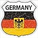 Germany Flag Highway Shield Metal Sign HS-259