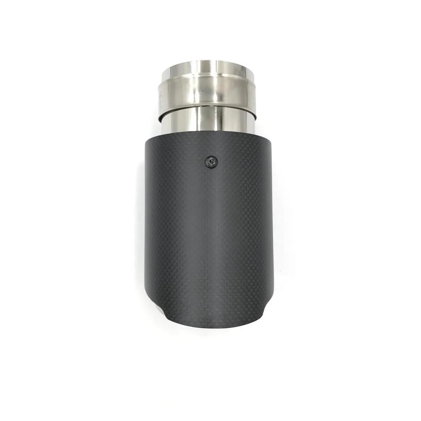 Tuyaux D'échappement Embout Silencieux Fiber Carbone Mat Pour Voiture Système D'échappement Buse Silencieux Universelle Droite Acier Inoxydable Et Argent Embout Échappement