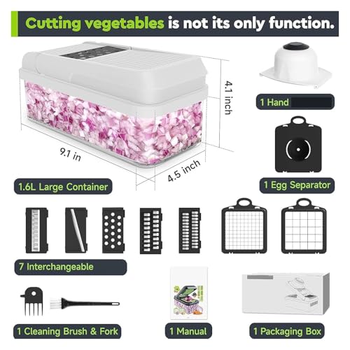 Cortador de Verduras 15 en 1 con 7 Cuchillas Acero Inoxidable miniatura 3