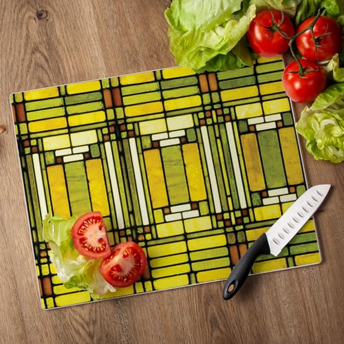 Tabla de cortar rectangular de vidrio templado 15 x 12 pulgadas miniatura 5