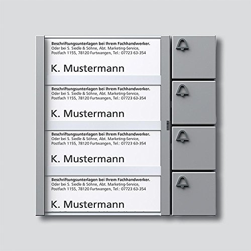 2544231 Tastenmodul 4 Tasten In-Home-Bus, BTM 650-04 SM, silber metallic