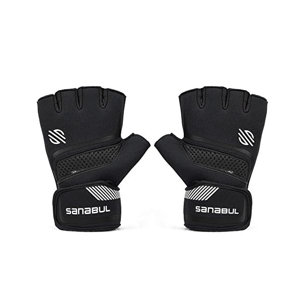 Sanabul-Paw-V2-Gel-Boxing-MMA-Kickboxing-Cross-Training-Handwrap-Gloves Sanabul PAW V.2 Gel Boxing MMA Kickboxing Cross Training Handwrap Gloves | Ultimate Training Solution for Boxing Wraps and Knuckle Protection | Boxing Hand Wraps for Men and Women (All Black, S/M)