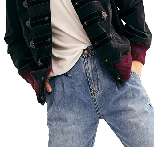 Free People Days Atlas Cord Bomber Jacket (S) Navy3