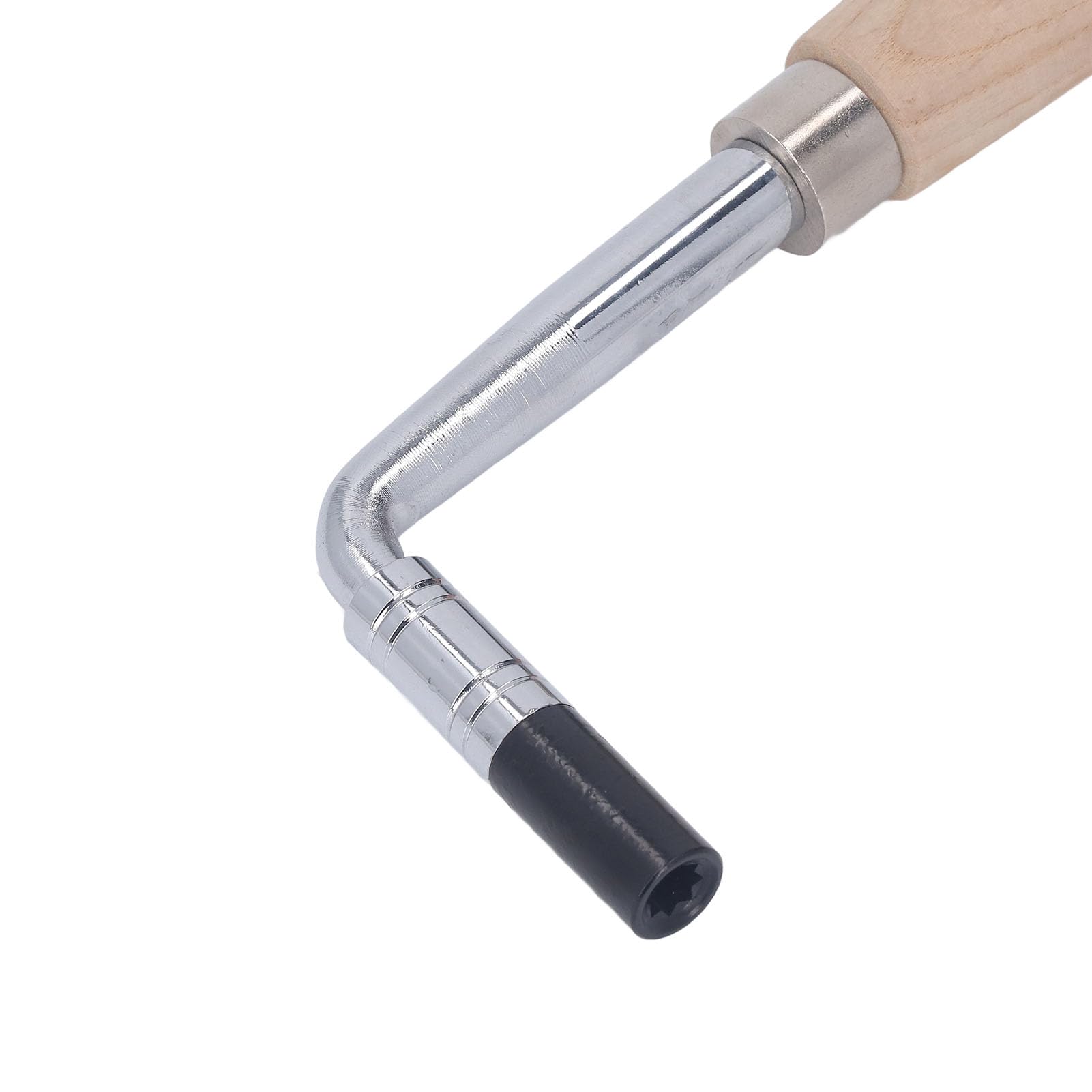 Afinador de piano en forma de L, llave para afinar piano, martillo afinador en forma de L, llave de afinación con mango de madera para reparación de instrumentos de cuerda,