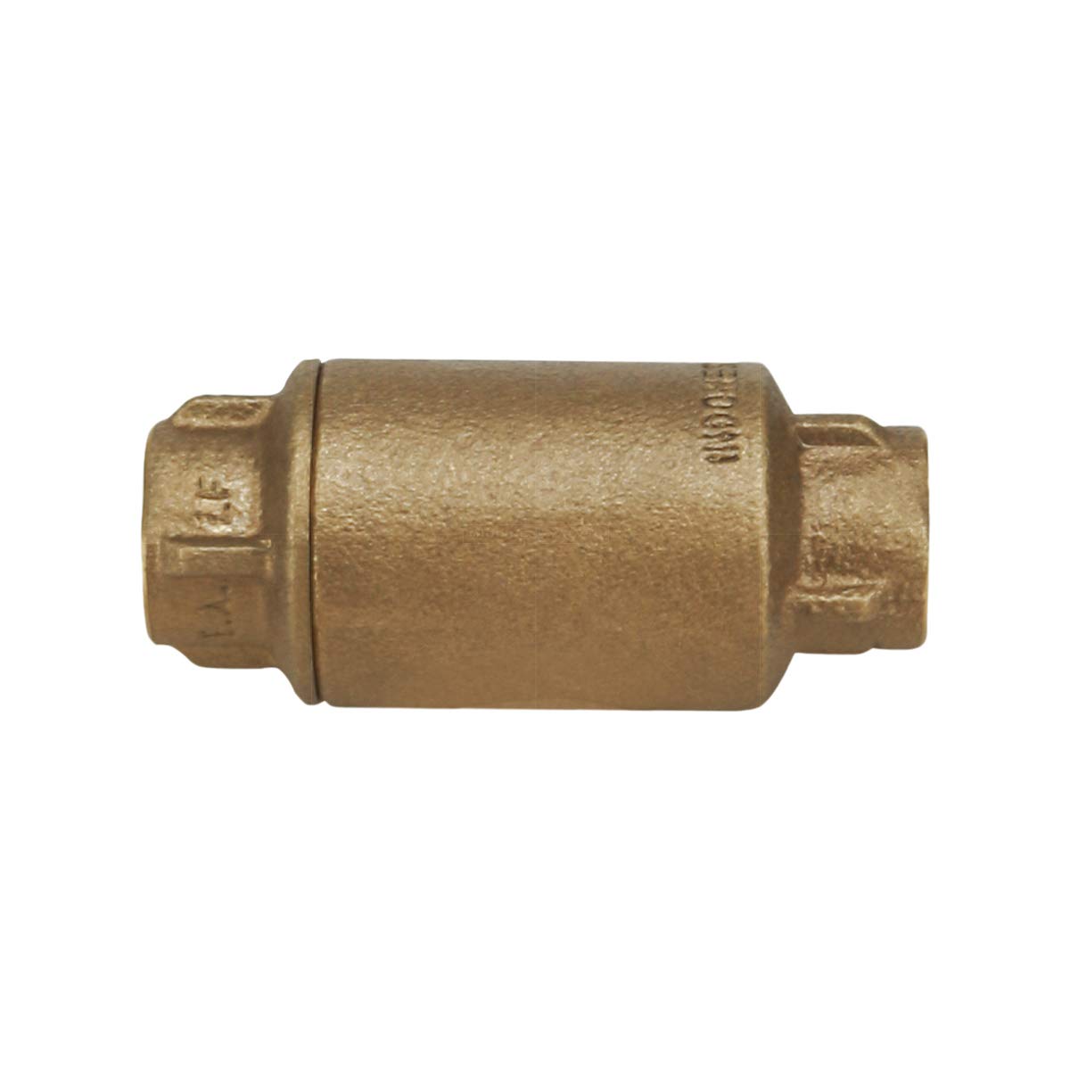 Midline Valve Clapet anti-retour à ressort en ligne 372D322, anti-refoulement, sans plomb, 2,5 cm, raccords de sueur, laiton fondu, 2,5 cm