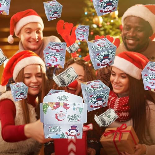 クリスマス マネーボックス - クリスマス 誕生日 飛び出す お金 プレゼントボックス,子供 手作り お菓子 ウェディング ホームベーカー ギフト ホリデー デコレーション バッグ