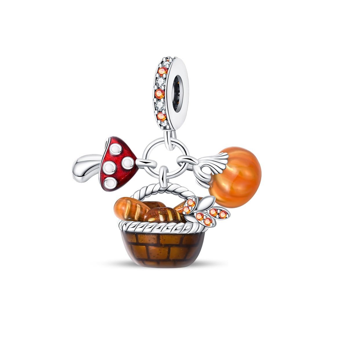 Charms for Bracelets and Necklaces Mushroom and Pumpkin Pendants Beads Colorful Elephant Charms Jewelry for Women