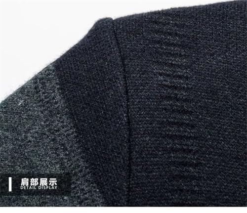 Men's Pullover Sweaters Vintage Casual Round Neck Thicken Knitted Pullovers Tops4