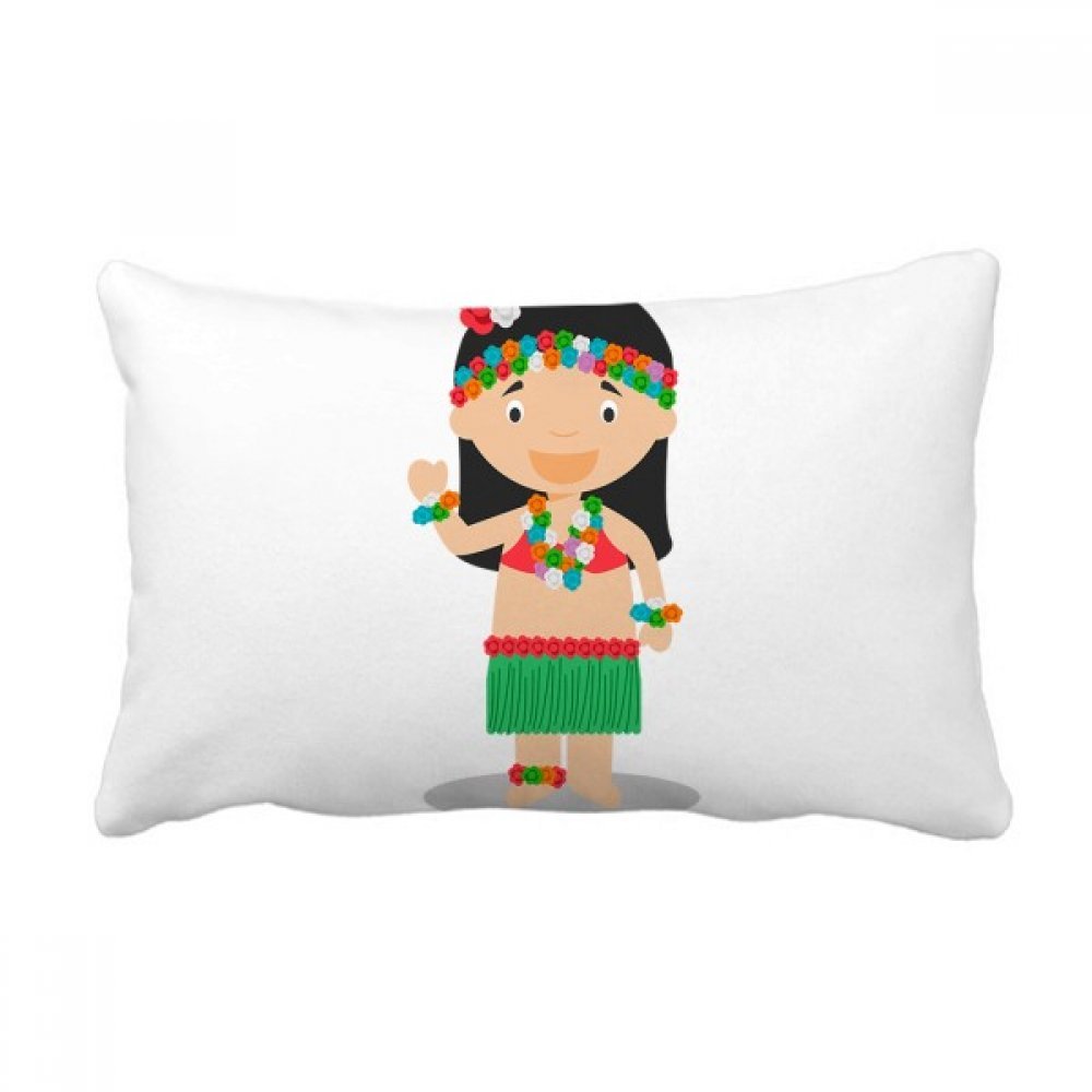 Coussin de canapé Hawaï multicolore, une idée cadeau originale de 16x24 pouces