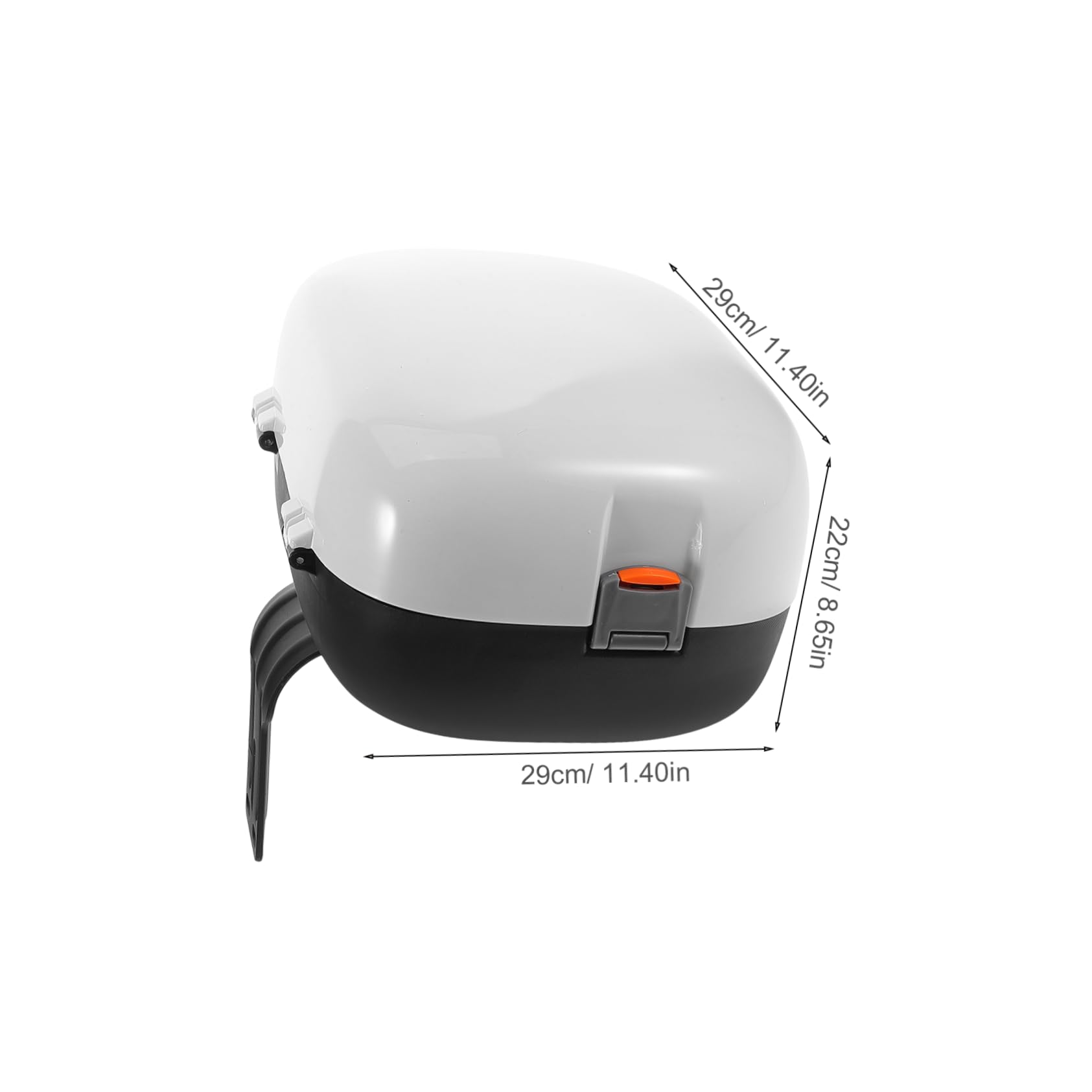 Ciieeo Coffre Arrière De Étanche pour Scooter Électrique De Rangement pour Et Blanc Top Case Pratique