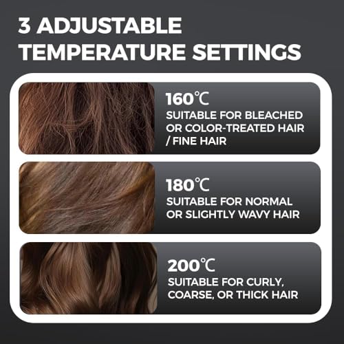 Image of Capsule Hair Straightener & Styler | Mini Cordless Hair Straightener Comb | USB Rechargeable Portable Heat Hair Brush for Travel | Dual Use Straightening & Styling Tool (BLACK COLOUR) (PACK OF 1)