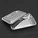 Stainless Steel Instrument Tray Organizer Holder with Lid & Handle Grip 11.5