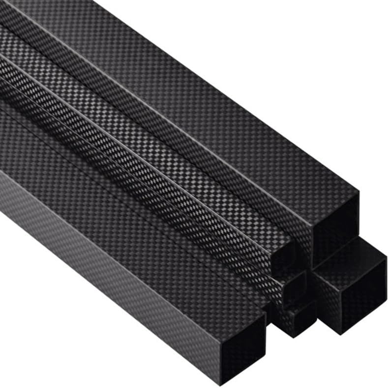 1pcs 3K Plain Matte Texture Length 1000mm Full Carbon Fiber Rectangular Square Tube, for Sports Equipment Hollow Carbon Fiber Pipe Accessories (Size : 18x18x16x1000mm)