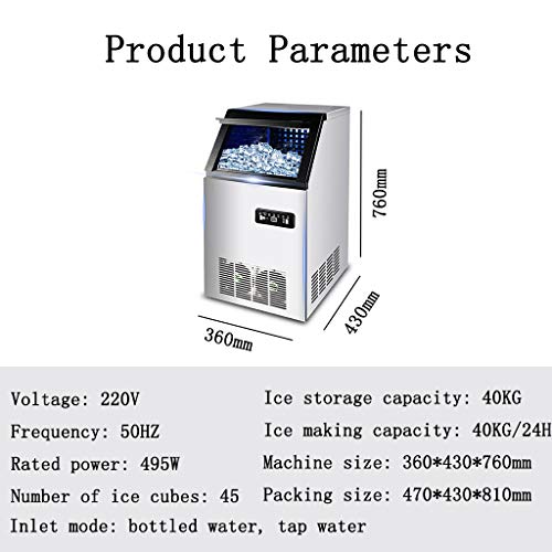 Ice Makers YX Industrielle Eismaschine Gewerbliche Eismaschine Automatische Reinigung 15 Minuten Schnelle Eisherstellung… – Bild 8