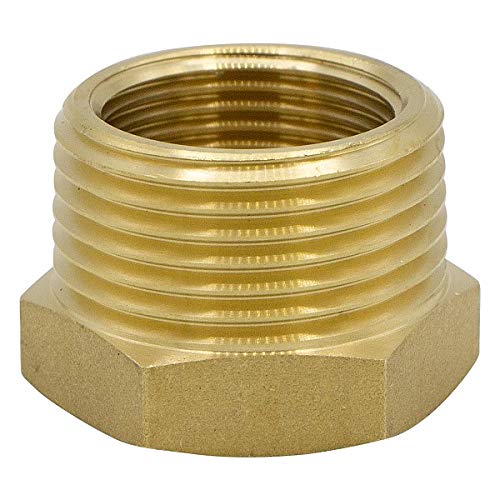 VARIOSAN Reducer 15006, 3/8 inch x 1/4 inch AG/IG, brass, suitable for drinking water, Gold, 3/8" x 1/4" (AG/IG) - Image 4
