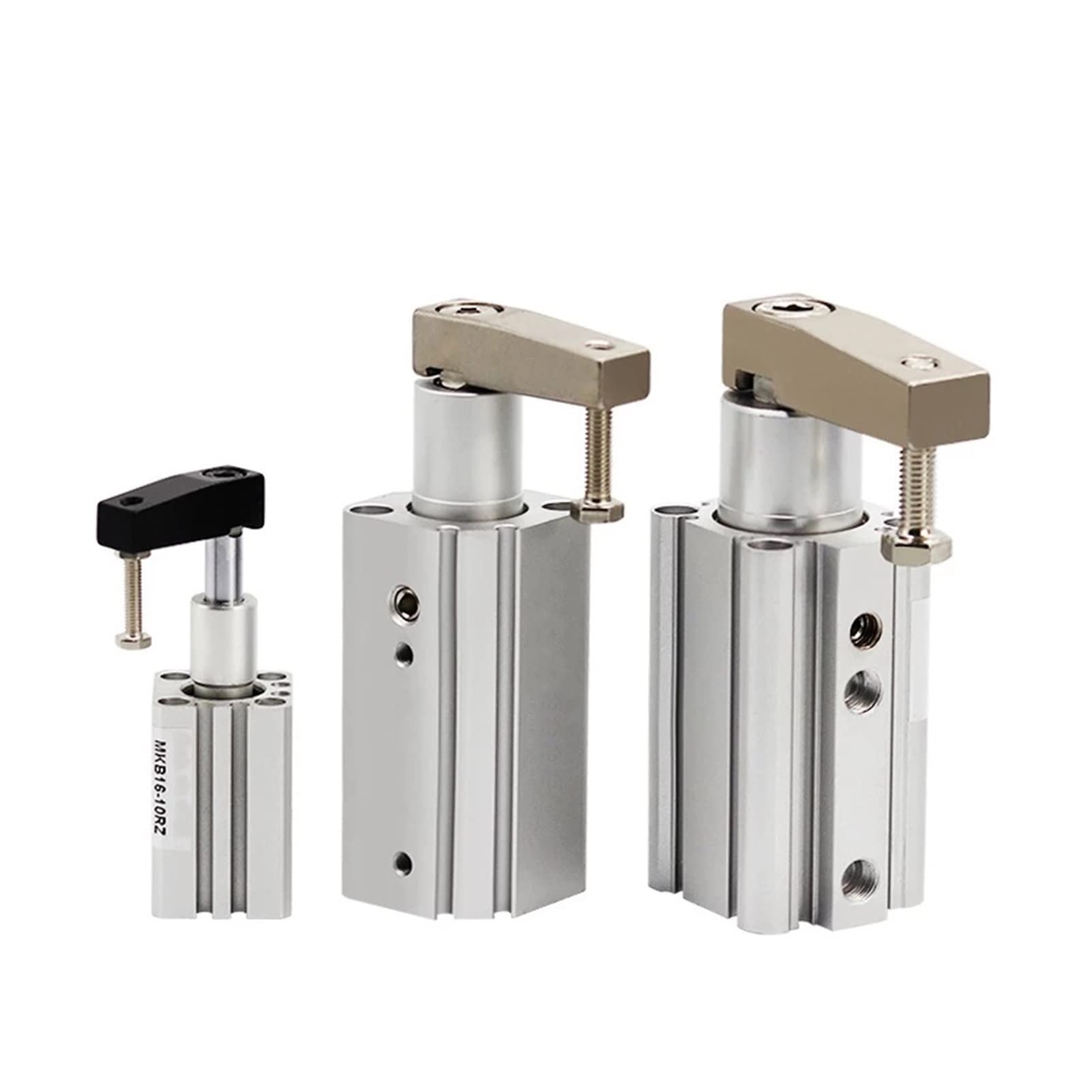Pneumatic Air Cylinder, 1PC Pneumatic Air Cylinder MKB16/20/25X10/20/30mm 90 Degree Rotation Rotary Clamping Rotating Downward Pressure Angle(MKB25X30,Turn Left)