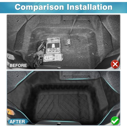 Image of Mixsuper Cargo Liner for Mazda MX-5 MX5 Miata 2016-2025, Trunk Mat for MX5 Miata Accessories Cargo Mat Rear Trunk Liner Black