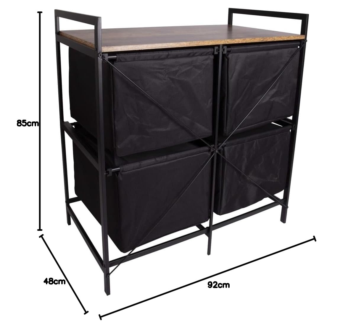 Bo-Camp Industrial Camping Küche Lawton Falt Schrank Schubladen Tisch Holz Stahl