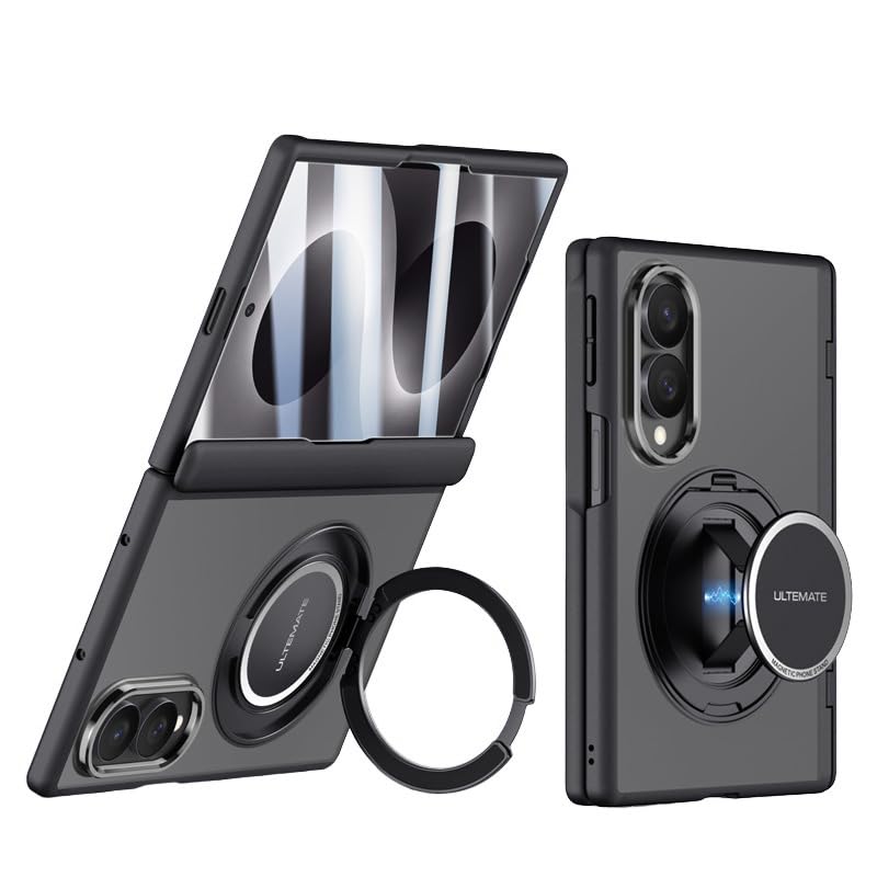 Custodia magnetica compatibile con Samsung Galaxy Z Fold 8 (nero, schermo HD)