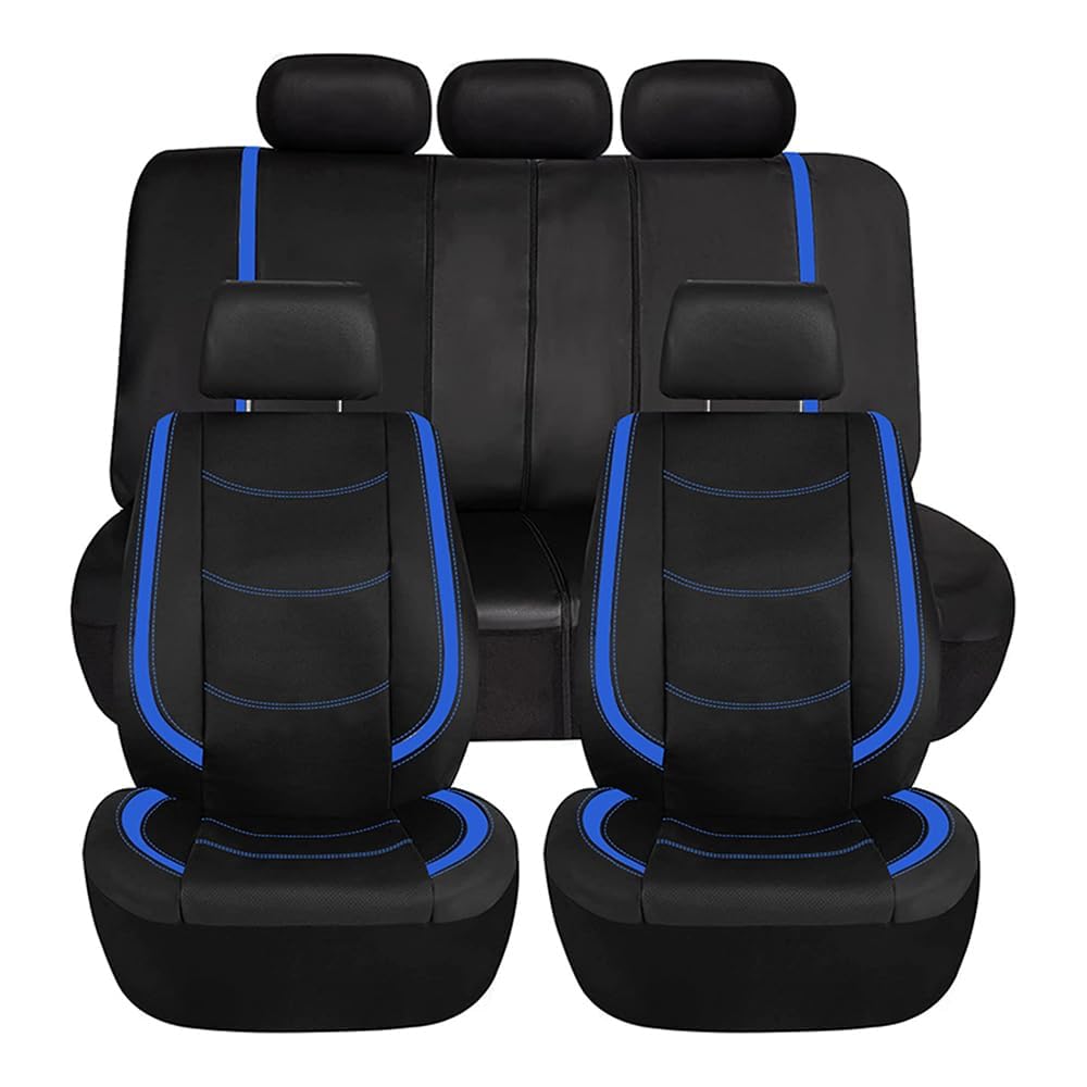 XMBTVAUMN Car Seat Covers Full Set, for Benz GLC SUV Glc 350e 300de 2015-2023 Waterproof Breathable Vehicle Protectors Split Rear Bench Cushion,B