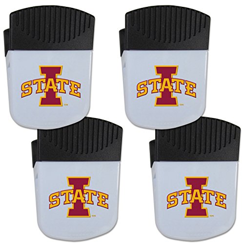 NCAA Siskiyou Sports Fan Shop Iowa State Cyclones Chip Clip Magnet with Bottle Opener 2 pack Team Color