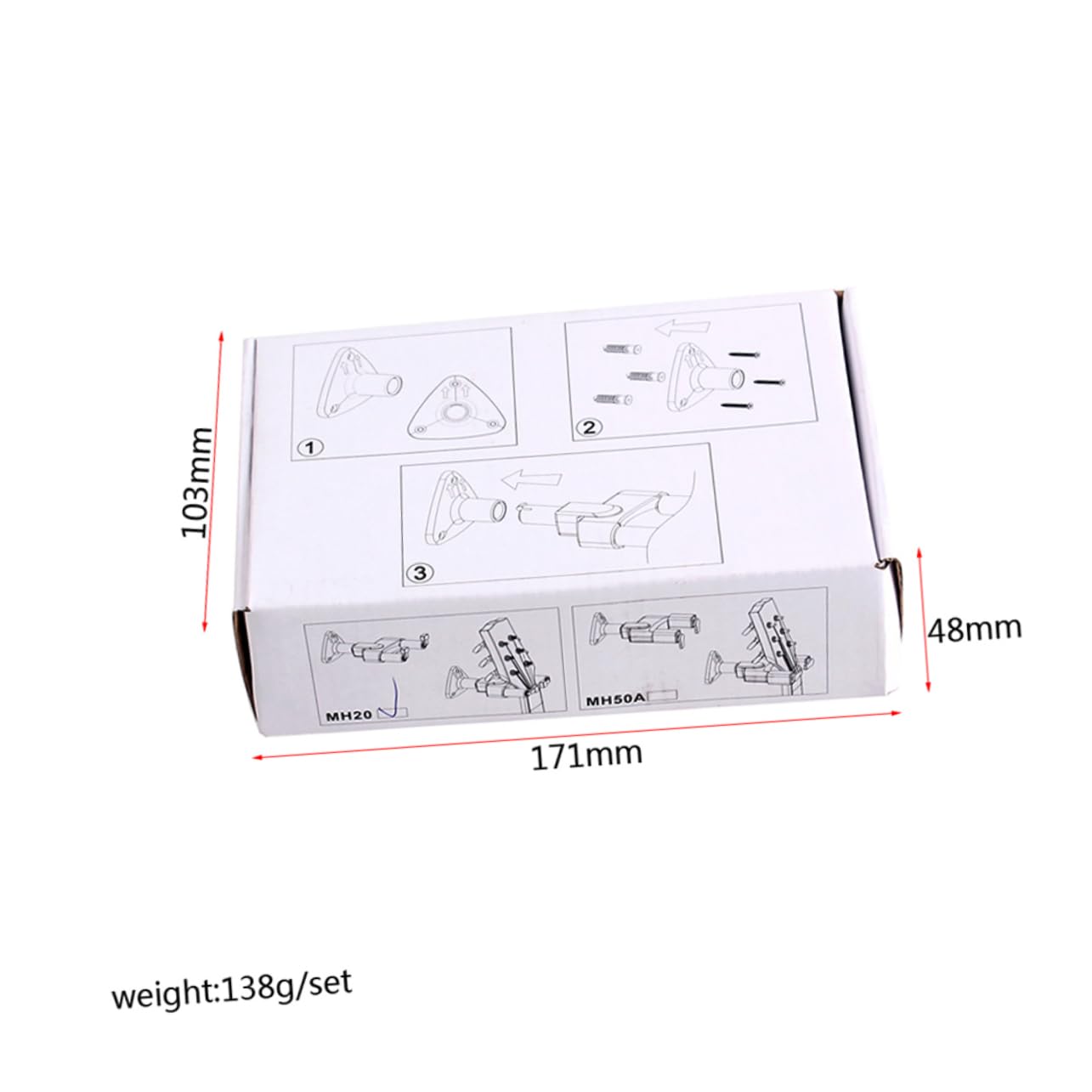 Sosoport Electric Guitar Hanger Wall Mount Durable Plastic Bracket for String Instruments Easy to Install Space Saving Design Suitable for Guitars Banjos Bass Mandolins Black