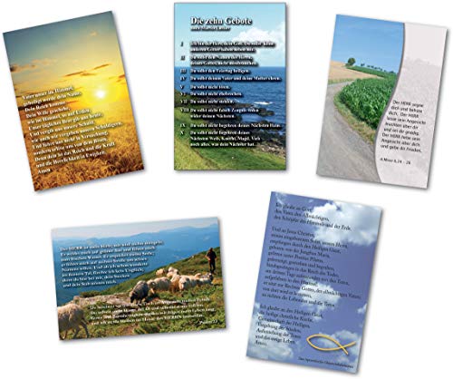 Kollektion Reuter 10er Set Postkarten; 5 verschiedene christliche Texte (je 2 pro Motiv), 42-9002 Cover