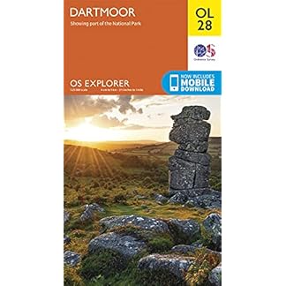 Dartmoor Map Dartmoor National Park Ordnance Survey OS Explorer Map OL28 England Walks Hiking Maps Adventure Map Folded Map 4 Jun