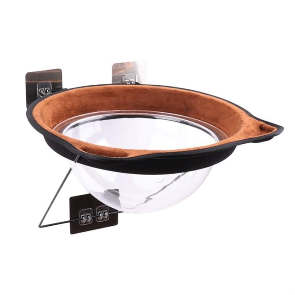 Hamaca para Gato, Cama con Ventana, Tumbona, Cama Cálida Autoadhesiva para Mascotas, Casa De Descanso para Gatos, Cama Suave para Gatos, Cómoda Jaula para Hurón P