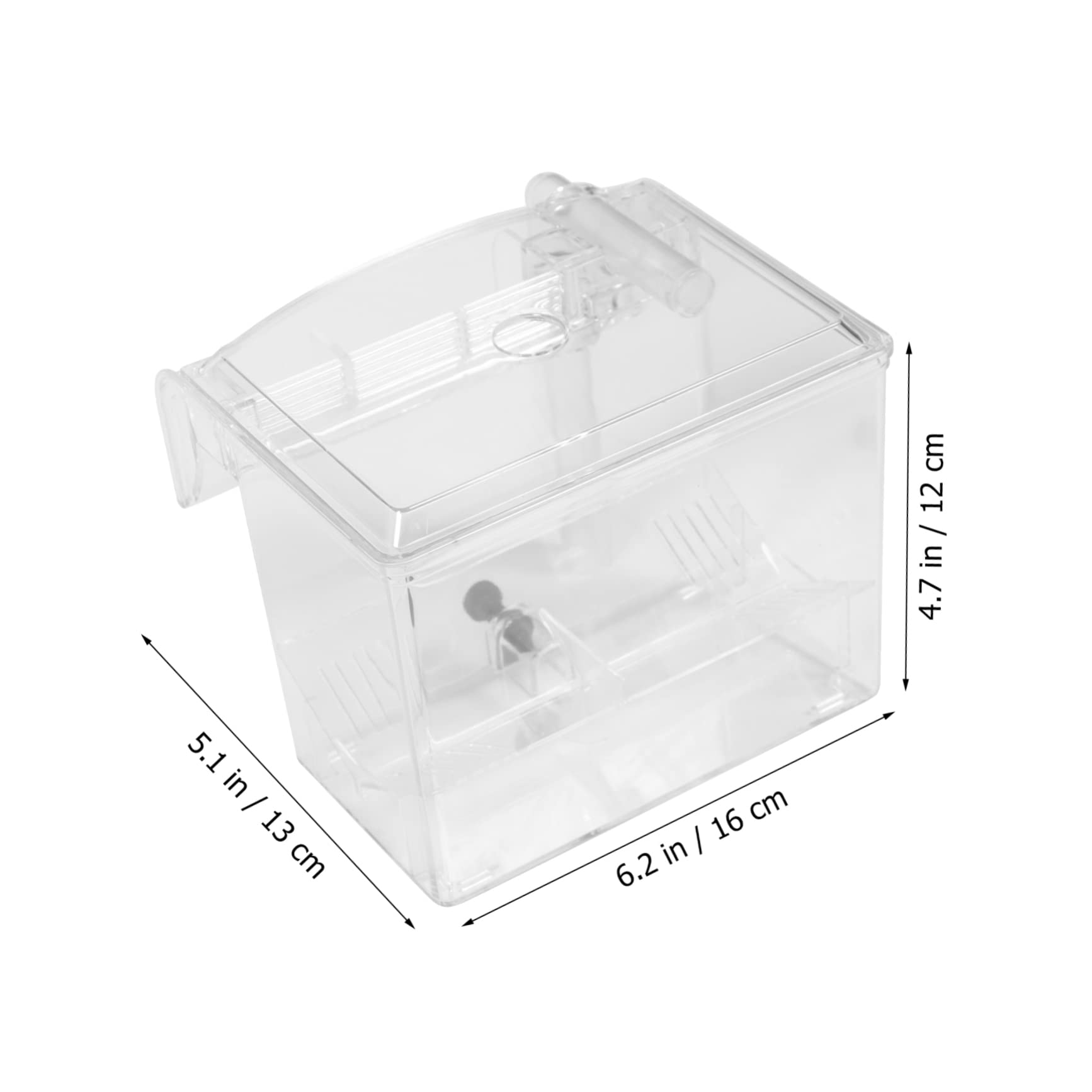 1 Pieza Caja de Aislamiento para Peces Incubadora de Cría Externa para Acuarios Diseño Suspenso Material Seguro Saludable para Fertilidad