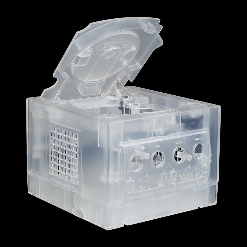 Funda protectora consola de juegos para NGC Mainframe Funda protectora transparente resistente a golpes y arañazos con carcasa completa (Blanco transparente)