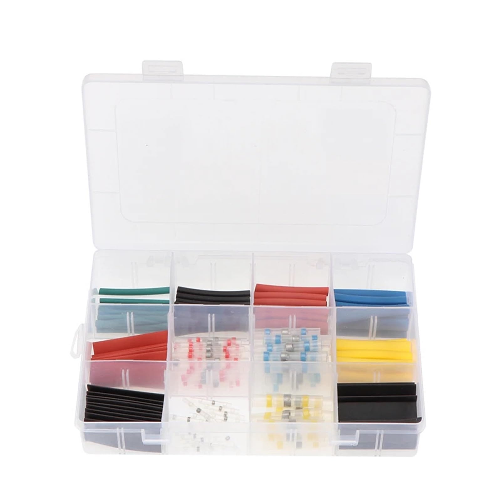 BYLSAGWHT 150PCS Solder Seal Wire Connectors Kit Solder Seal Butt Connectors Insulated Heat Shrink Tubing