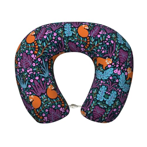 Almohada cuello en U espuma viscoelástica negro miniatura 1