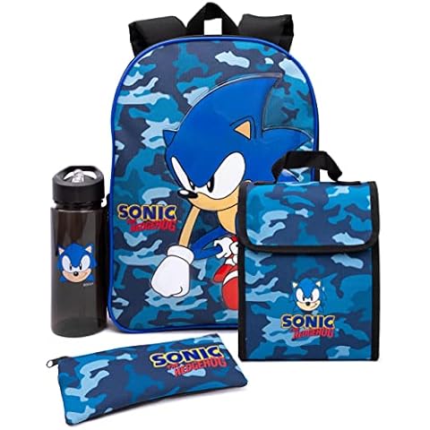 Sonic The Hedgehog Boys Backpack Set Cover