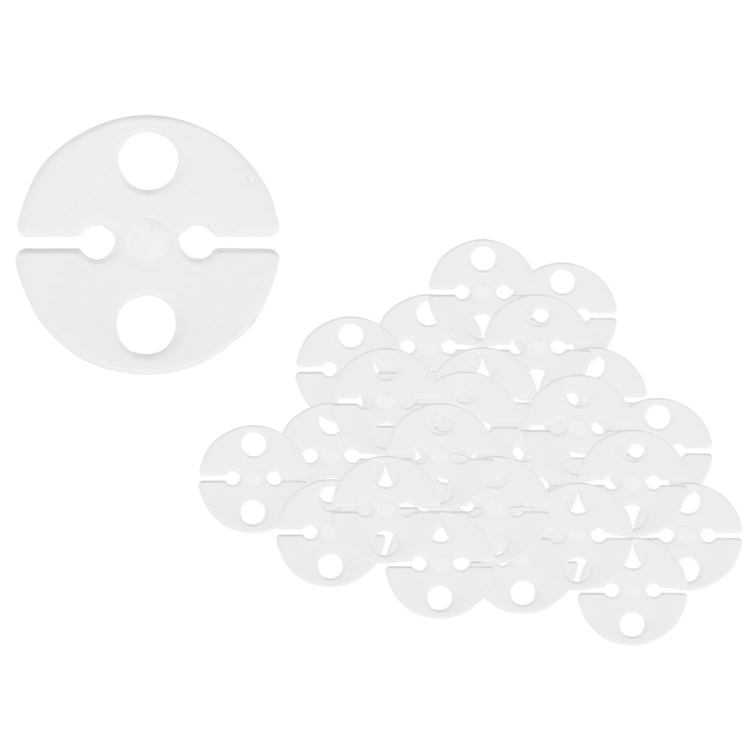 Pro Bamboo Kitchen 50PCS Plastic Clear Balloon Clips Puffy Latex Balloon Closure Clips Balloon Fastener Balloon Tie Lock Piece Birthday Party Wedding