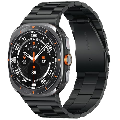 Anlinser-No-Gap-Bands-Compatible-with-Samsung-Galaxy-Watch-Ultra-Band-47mm-22mm-Metal-Strap-Galaxy-Watch-Ultra-Band-for-Women-Men-Black 51g9suprf8L