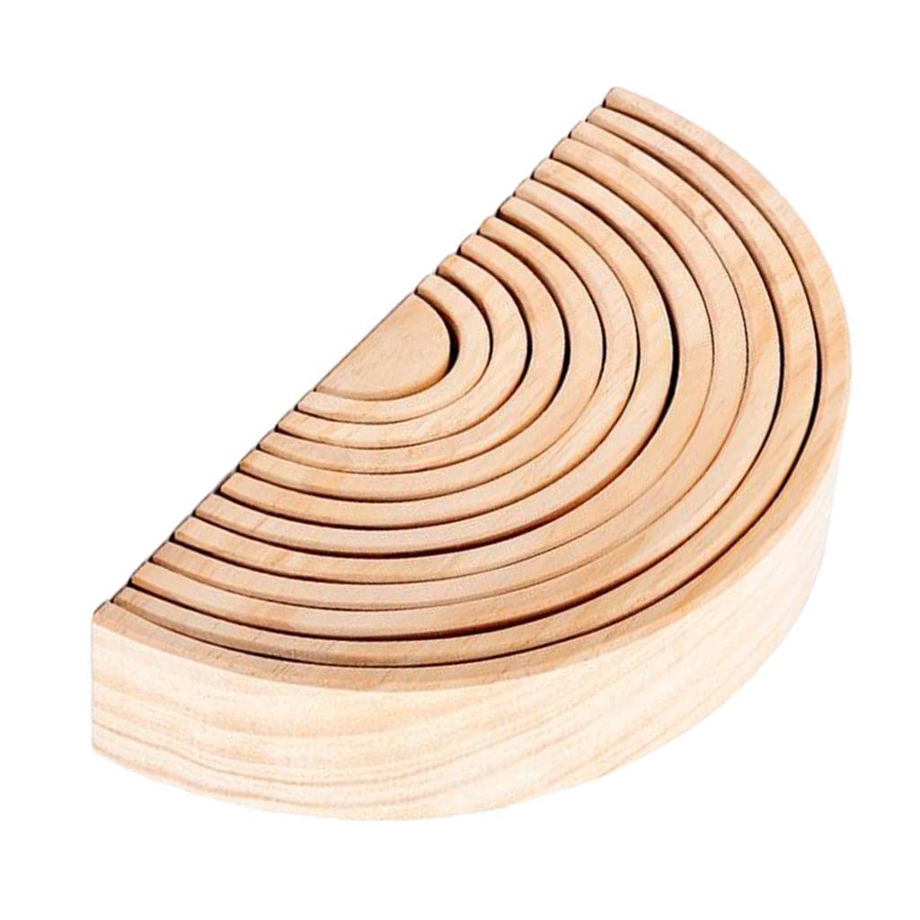 harayaa 12 unità di Blocchi per Bambini, Blocchi Colorati Iris, B